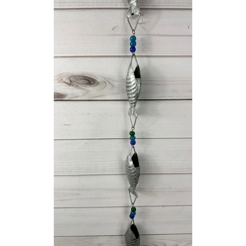 6-Foot Decorative‎ Hanging Metal Rain Chain & Garden Rainwater Catcher